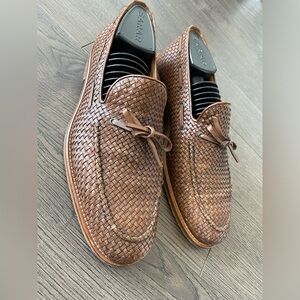Massimo dutti brown braided leather with tassels